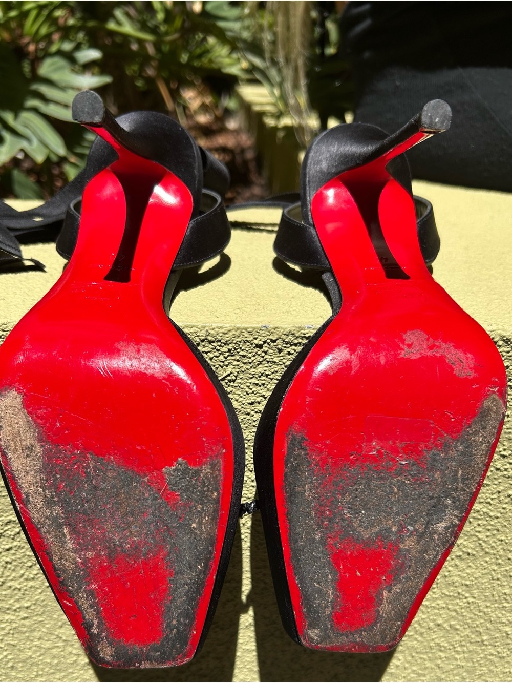Christian Louboutin Black Ballerina Stilettos w/ Signature Red Soles Size 10 US - Picture 14 of 16